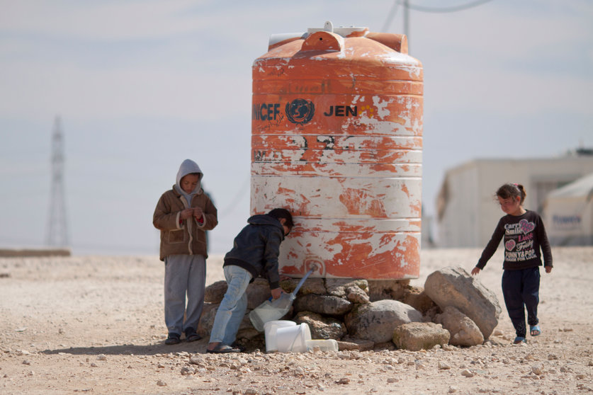 Campo refugiados en Jordania